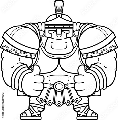 Cartoon Centurion Thumbs Up