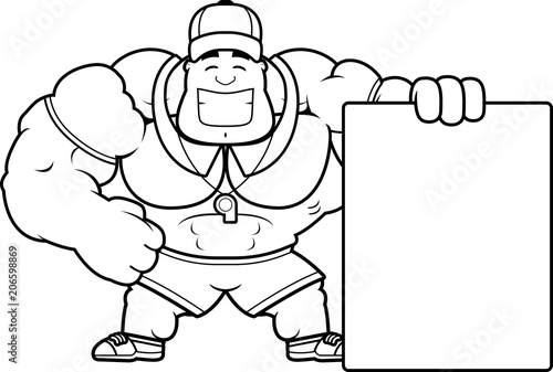 Cartoon Coach Sign
