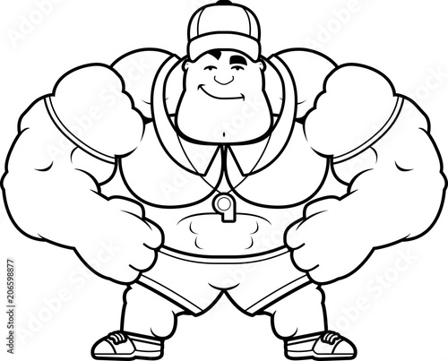 Cartoon Coach Confident