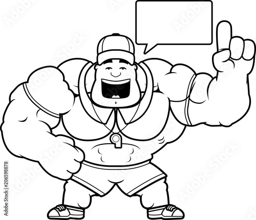 Cartoon Coach Talking