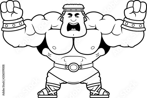 Cartoon Hercules Angry
