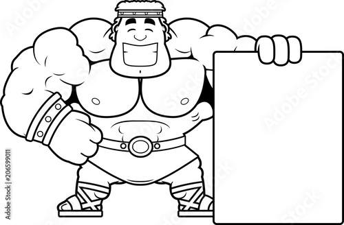 Cartoon Hercules Sign