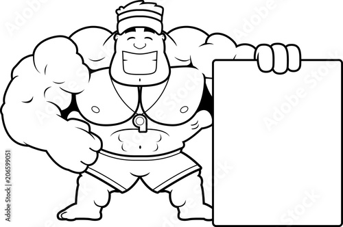 Cartoon Lifeguard Sign