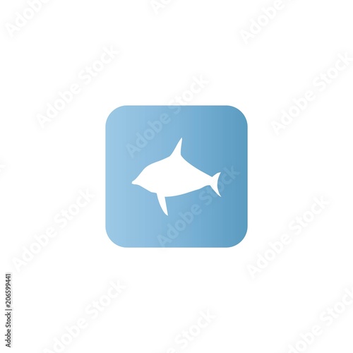 Fish Icon. flat design
