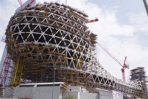 Dubai, United Arab Emirates.  New project of Dubai municipality: Museum of the Future. 