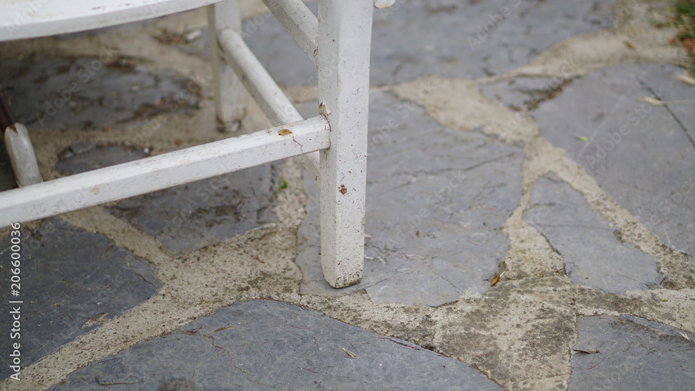 white wooden chair detail white wooden chair detail