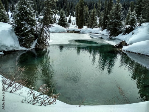 Ink Pots at Johnston Canyon in winter
