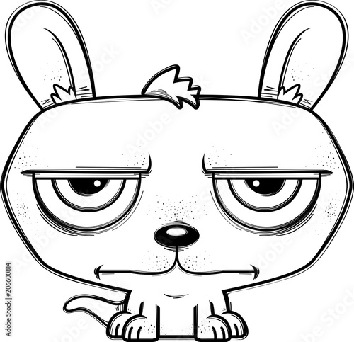 Calm Little Cartoon Kangaroo