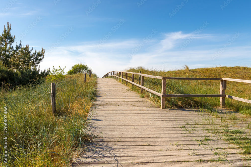 Strandzugang an der Ostsee, Deutschland