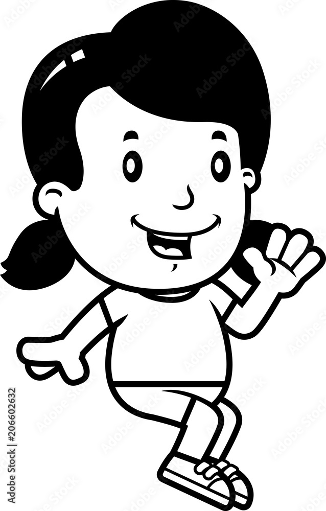 Cartoon Girl Sitting Cartoon Girl Sitting