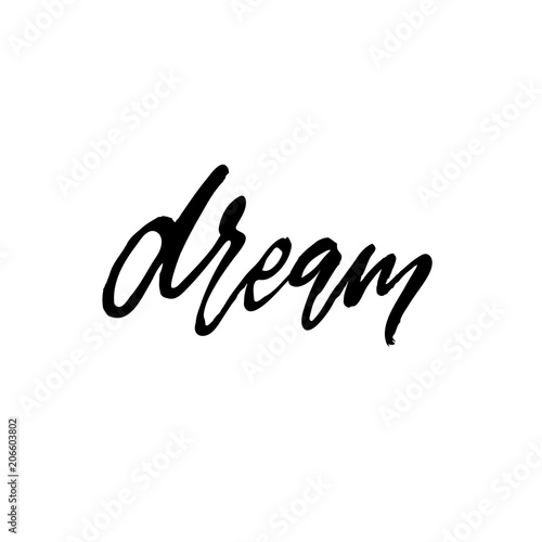 Dream lettering calligraphy style