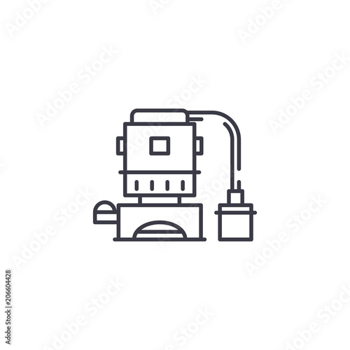 Electrical equipment linear icon concept. Electrical equipment line vector sign, symbol, illustration.