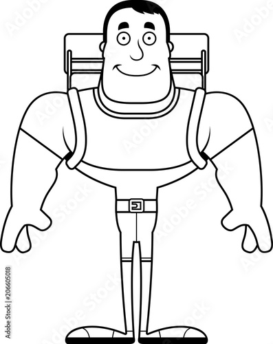 Cartoon Smiling Hiker
