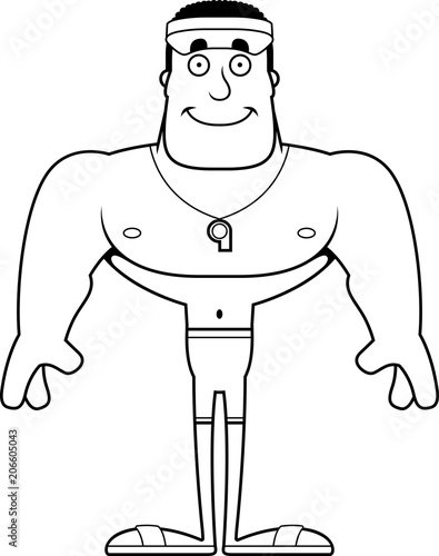 Cartoon Smiling Lifeguard