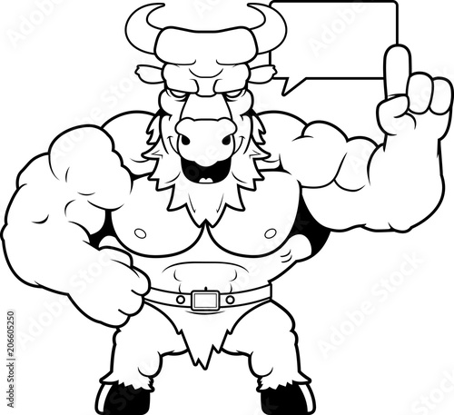 Cartoon Minotaur Talking
