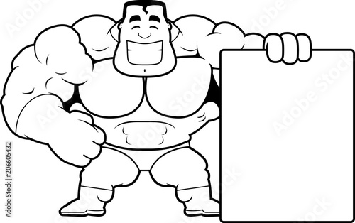 Cartoon Superhero Sign