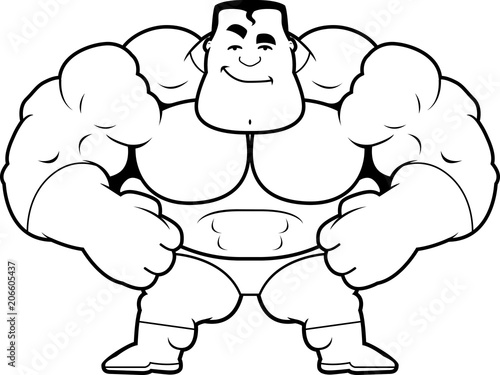 Cartoon Superhero Confident