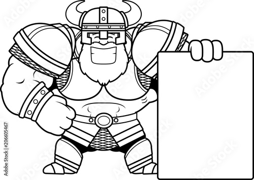 Cartoon Viking Sign