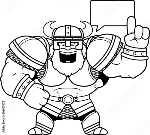 Cartoon Viking Talking