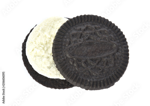 cookies cream isolated on white background