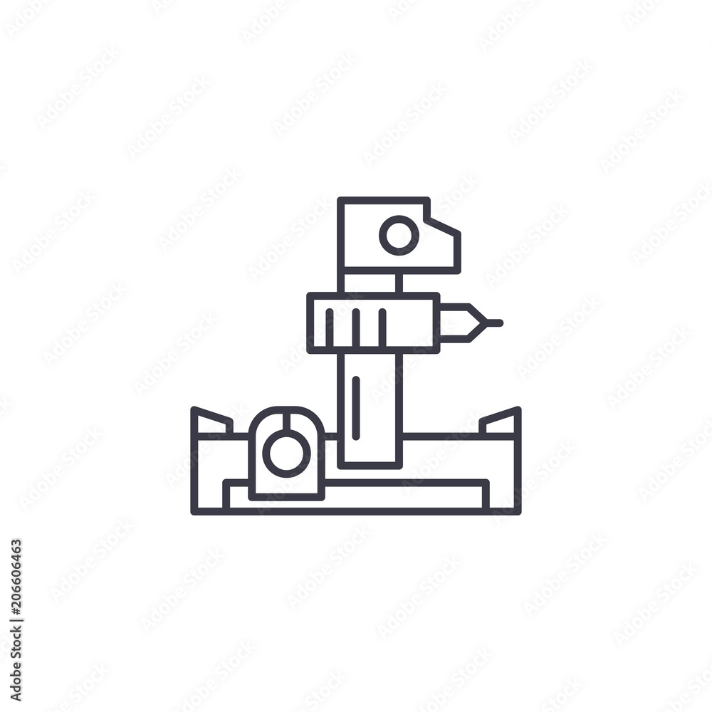 Industrial Instrument linear icon concept. Industrial Instrument line vector sign, symbol, illustration.