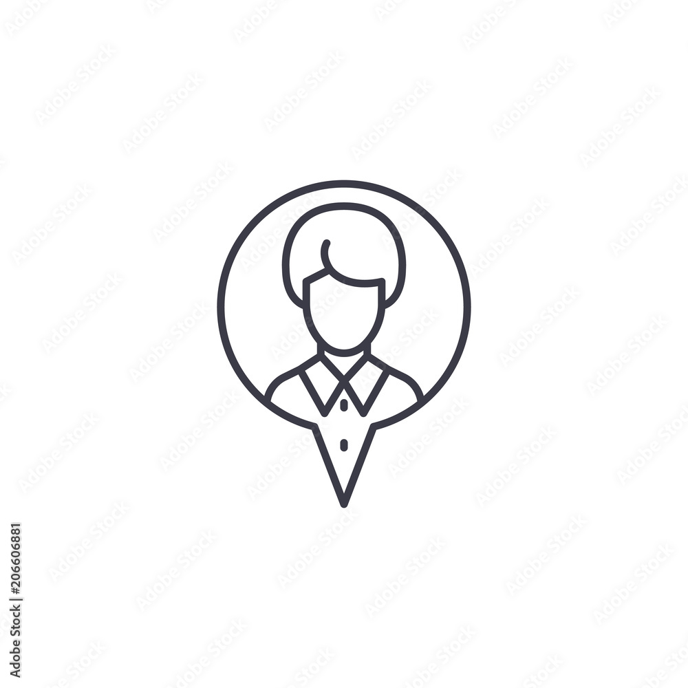 Labour contract linear icon concept. Labour contract line vector sign, symbol, illustration. Labour contract linear icon concept. Labour contract line vector sign, symbol, illustration.
