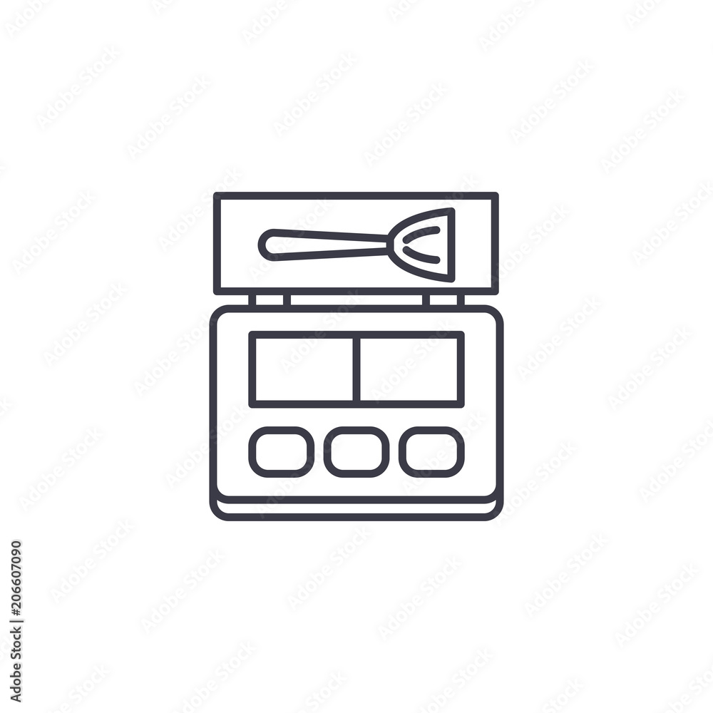 Make-up linear icon concept. Make-up line vector sign, symbol, illustration. Make-up linear icon concept. Make-up line vector sign, symbol, illustration.
