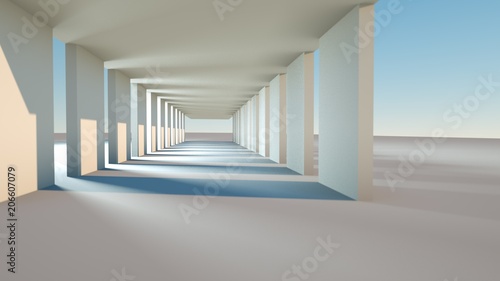 Fototapeta Naklejka Na Ścianę i Meble -  3d render wall