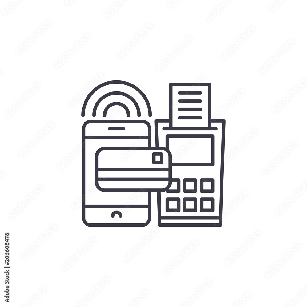 Payment methods linear icon concept. Payment methods line vector sign, symbol, illustration. Payment methods linear icon concept. Payment methods line vector sign, symbol, illustration.