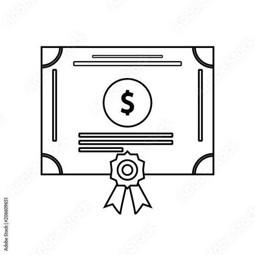 Stock share certificate icon vector, filled flat sign, solid colorful pictogram isolated on white. Bonds, securities symbol, logo illustration. Vector illustration	