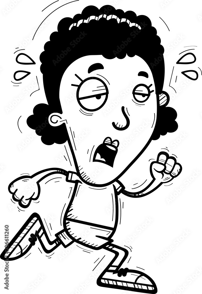 Exhausted Cartoon Black Woman Exhausted Cartoon Black Woman