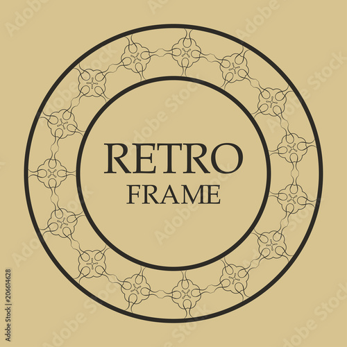 Vintage retro frame