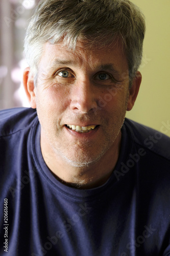 Portrait of a casually dressed middle aged man