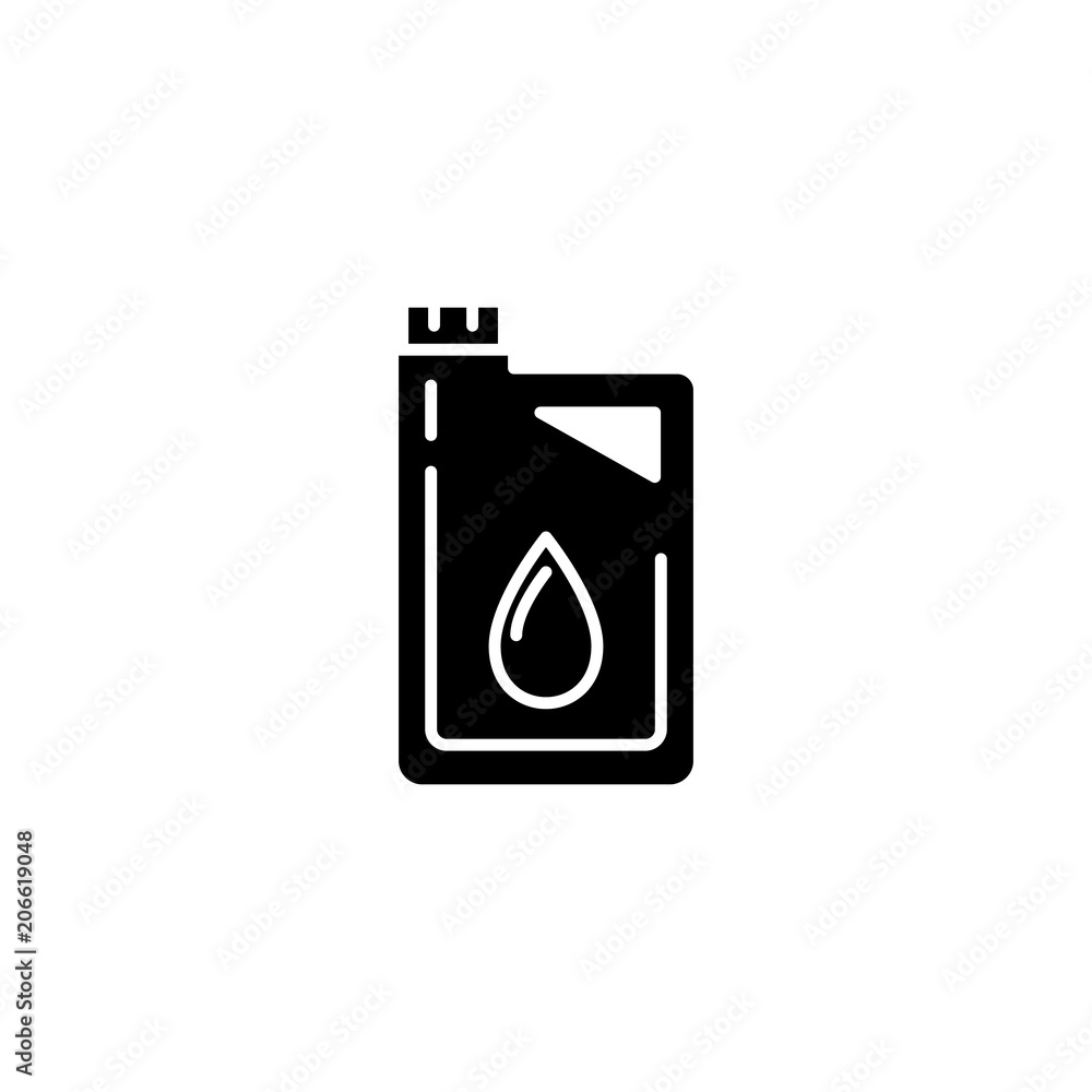 Motor oil black icon concept. Motor oil flat vector symbol, sign, illustration. Motor oil black icon concept. Motor oil flat vector symbol, sign, illustration.