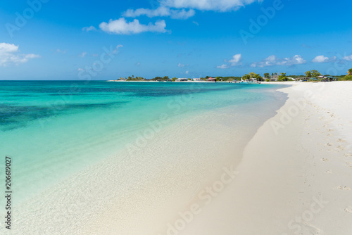 Beautiful beach in Los Roques archipelago, one of the most