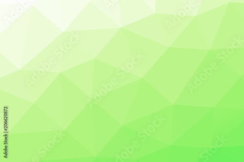 Green abstract polygonal pattern. Low poly background