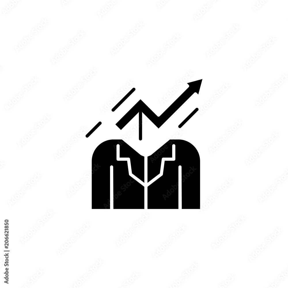 Skills development black icon concept. Skills development flat vector symbol, sign, illustration. Skills development black icon concept. Skills development flat vector symbol, sign, illustration.