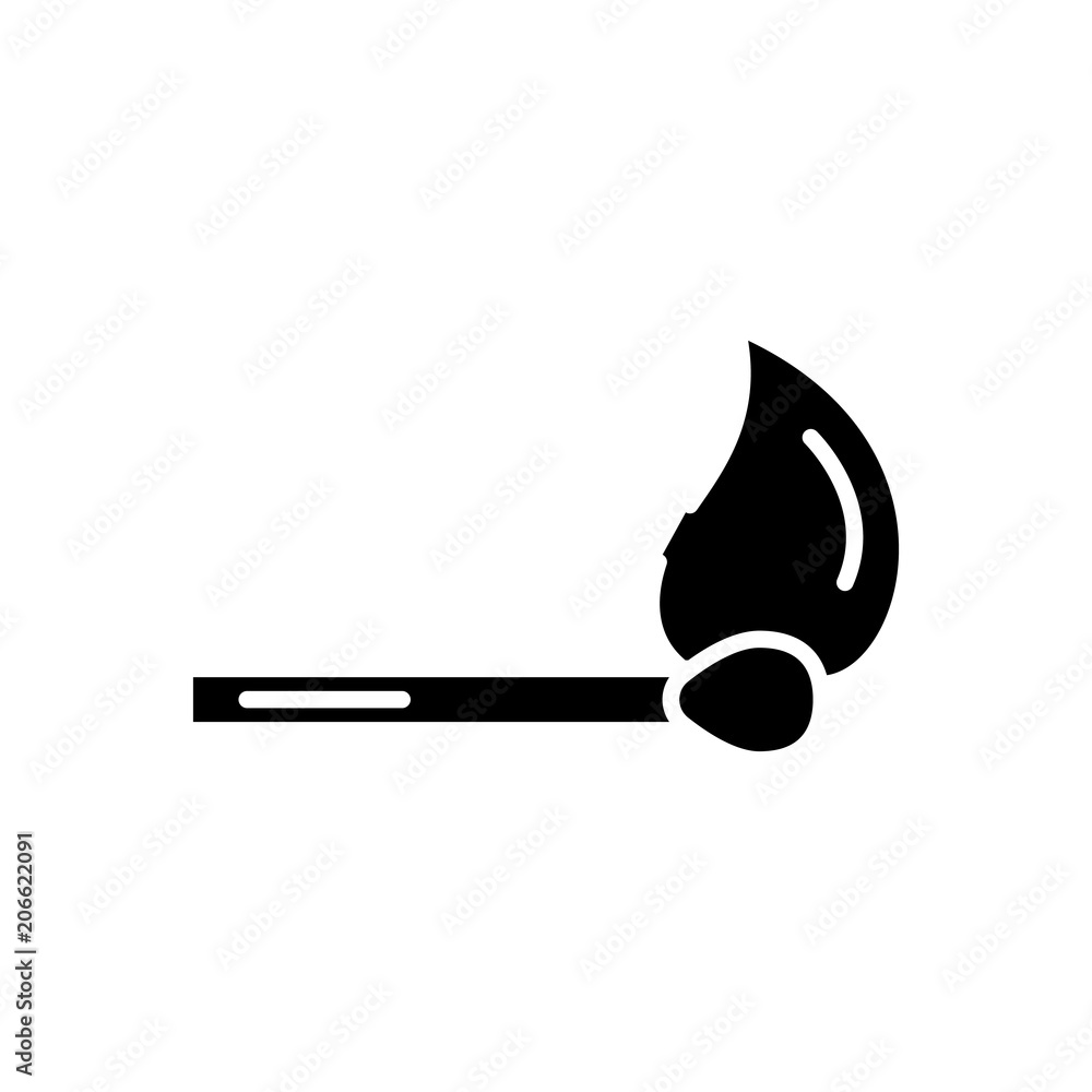Source of fire black icon concept. Source of fire flat vector symbol, sign, illustration. Source of fire black icon concept. Source of fire flat vector symbol, sign, illustration.