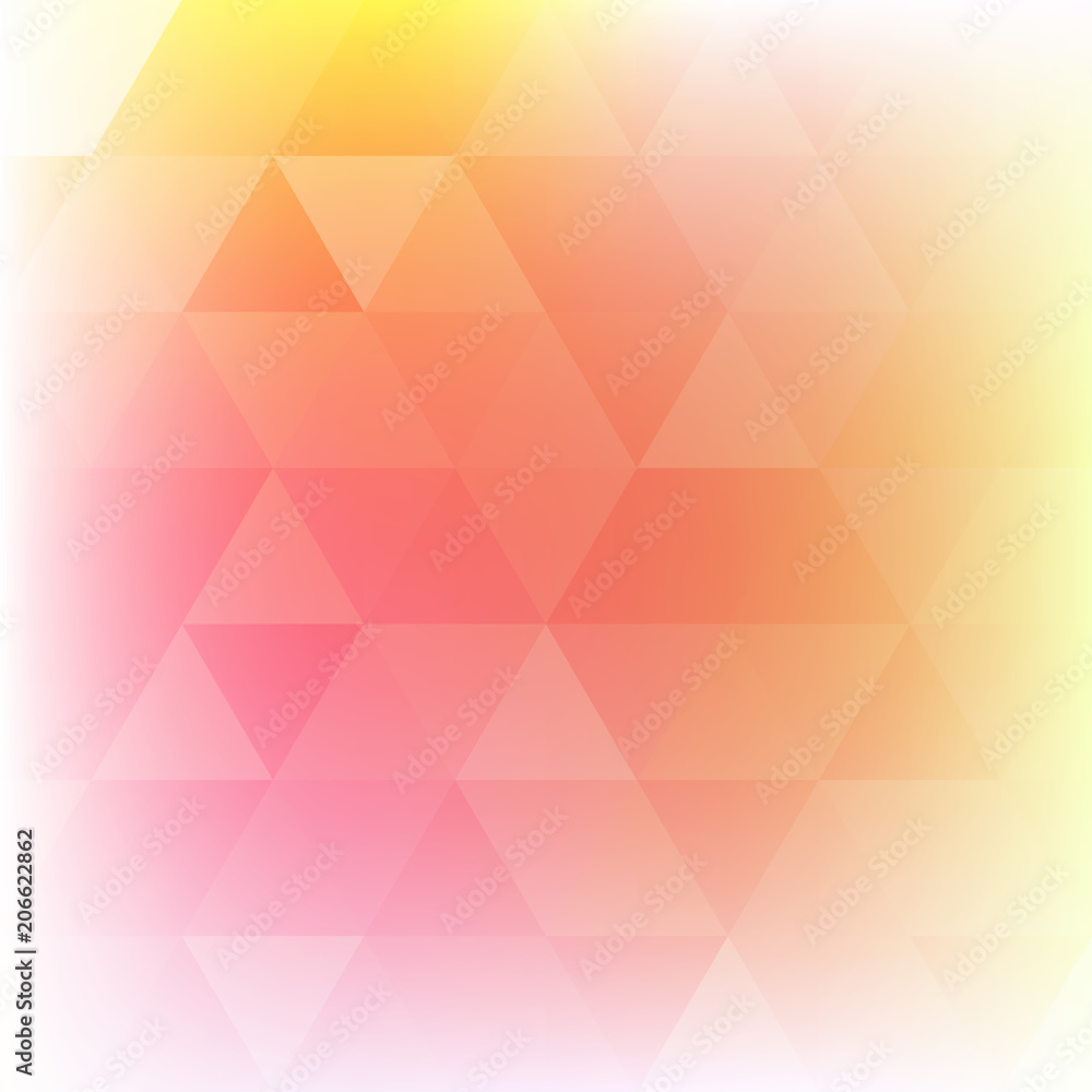 Soft abstract pattern with orange, red and yellow triangles. Vector Soft abstract pattern with orange, red and yellow triangles. Vector