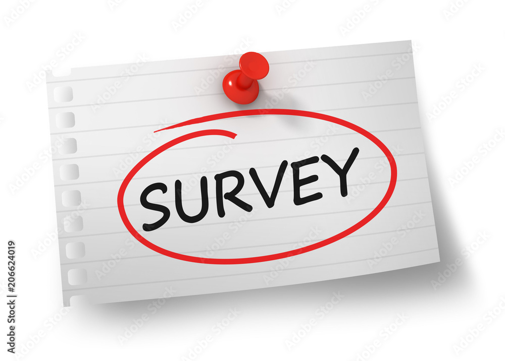 survey concept 3d illustration isolated survey concept 3d illustration isolated