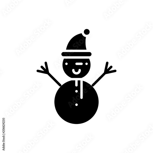 Winter entertainments black icon concept. Winter entertainments flat  vector symbol, sign, illustration.