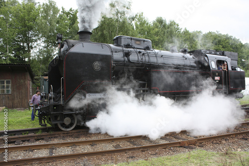 Czech old steam locomotive