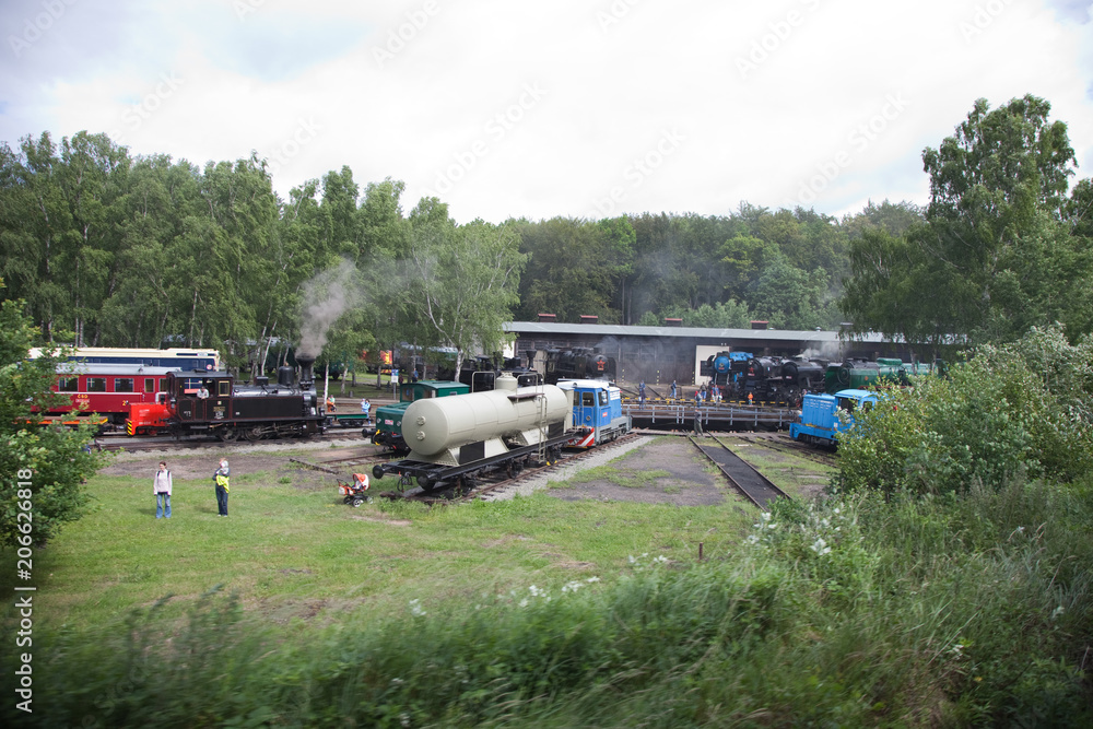Czech old steam locomotive Czech old steam locomotive