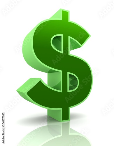 dollar sign concept 3d illustration