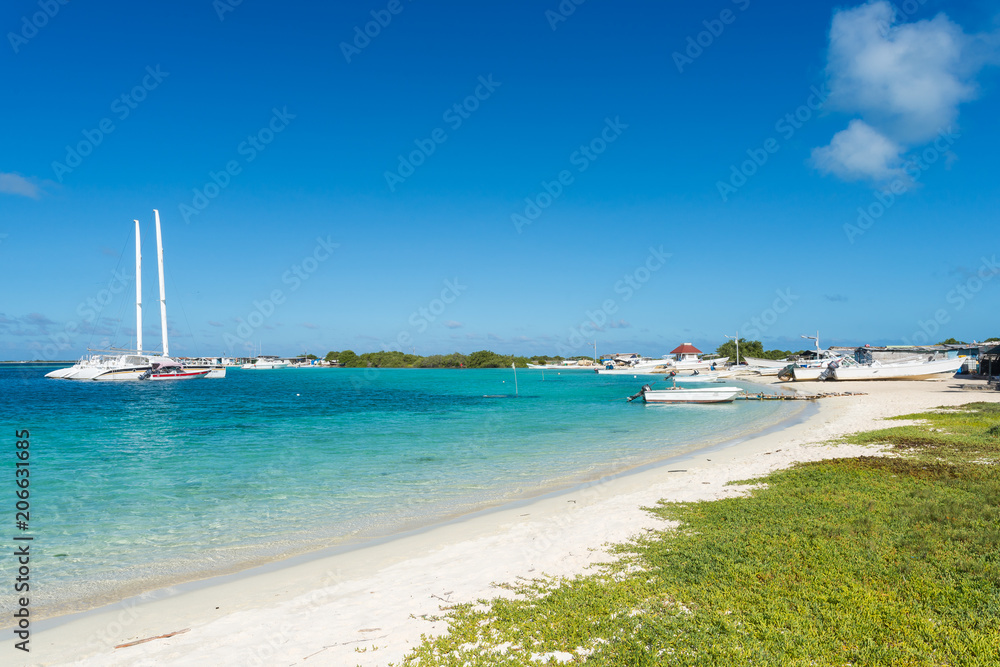 Madrisqui island at Los Roques archipelago, in the Caribbean Sea