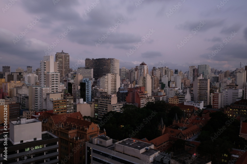 Naklejka premium Dona Veridiana em direção ao Copan