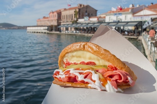 The most famous toast of Turkey; Ayvalik Toast photo