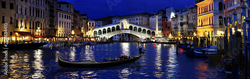 Rialto by night, Venice, Italy