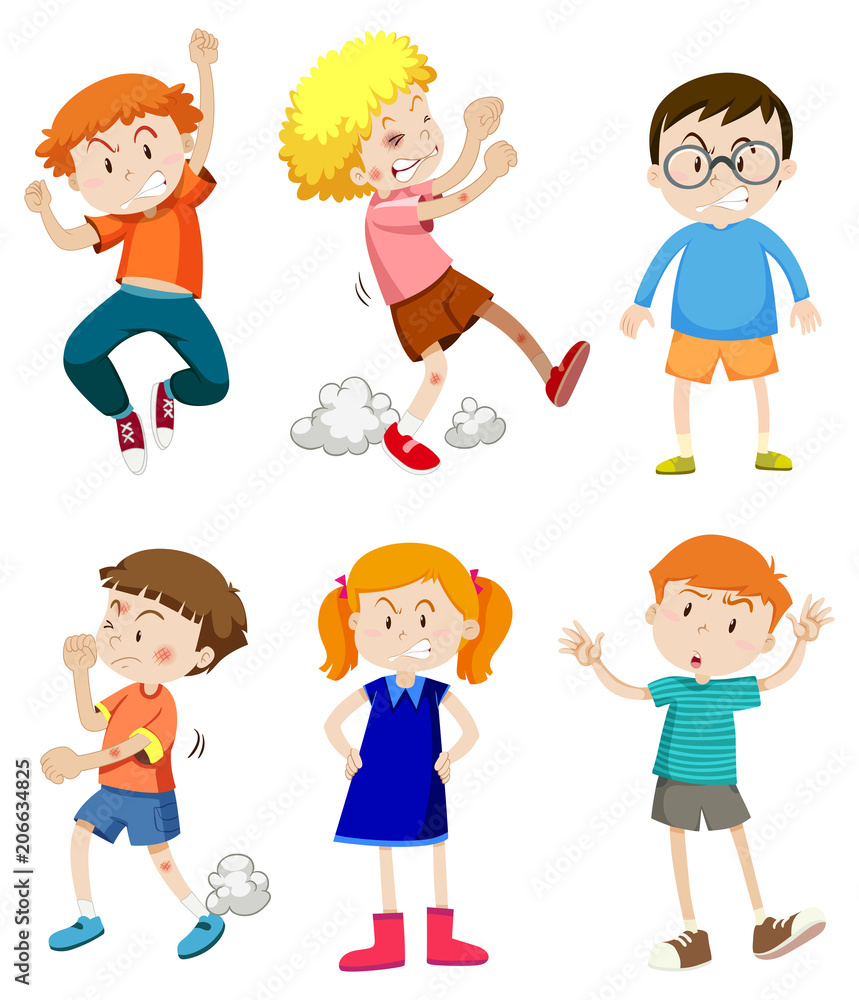 A Set of Angry Kids A Set of Angry Kids