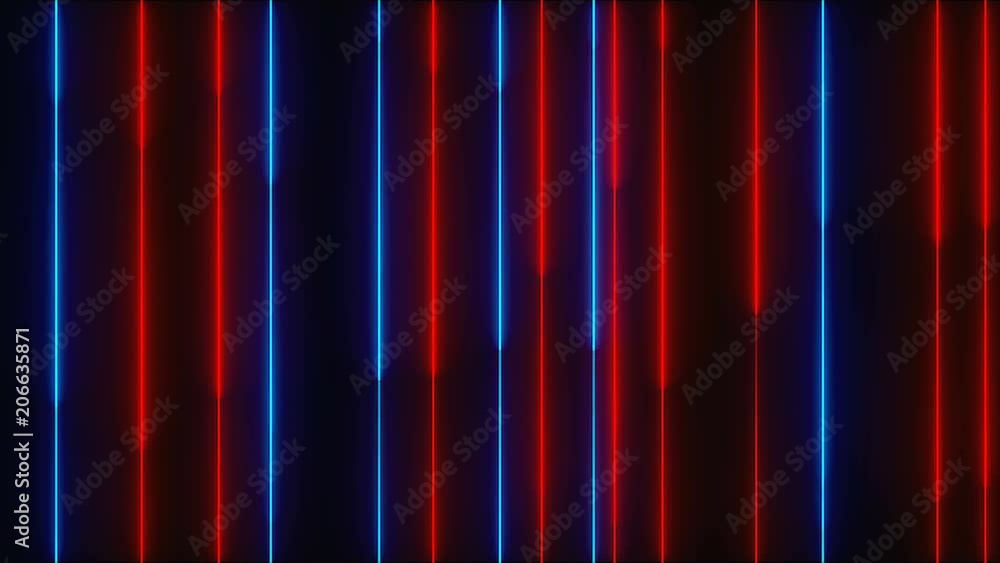 Many vertical neon lighting lines, abstract computer generated backdrop, 3D rendering Many vertical neon lighting lines, abstract computer generated backdrop, 3D rendering